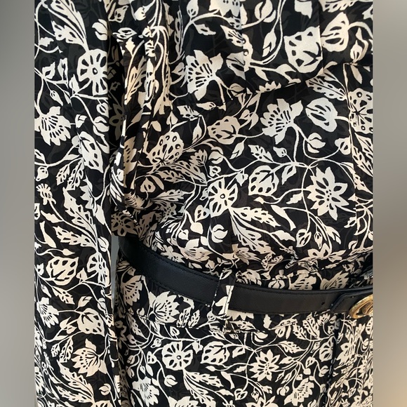 NWOT REISS Micah Printed Long-Sleeve Midi  Dress - Picture 13 of 15